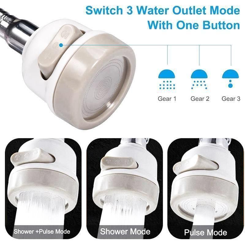 Water Faucet - 360 Degree Rotating Water - Saving Faucets